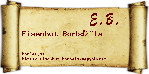 Eisenhut Borbála névjegykártya