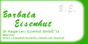 borbala eisenhut business card